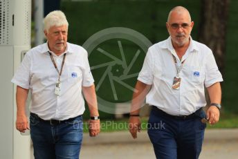 World © Octane Photographic Ltd. Formula 1 – Singapore Grand Prix - Marina Bay, Singapore. Thursday 29th September 2022. Arrivals. Herbie Blash - Permanent Senior Advisor to the FIA Race Directors and Eduardo Freitas - Race Director.