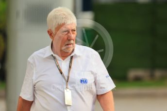 World © Octane Photographic Ltd. Formula 1 – Singapore Grand Prix - Marina Bay, Singapore. Thursday 29th September 2022. Arrivals. Herbie Blash - Permanent Senior Advisor to the FIA Race Directors.