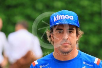 World © Octane Photographic Ltd. Formula 1 – Singapore Grand Prix - Marina Bay, Singapore. Thursday 29th September 2022. Arrivals. BWT Alpine F1 Team A522 - Fernando Alonso.