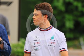 World © Octane Photographic Ltd. Formula 1 – Singapore Grand Prix - Marina Bay, Singapore. Thursday 29th September 2022. Arrivals. Mercedes-AMG Petronas F1 Team F1 W13 Reserve driver – Nyck de Vries.