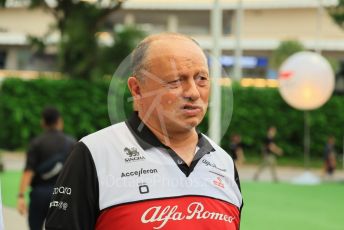 World © Octane Photographic Ltd. Formula 1 – Singapore Grand Prix - Marina Bay, Singapore. Thursday 29th September 2022. Arrivals. Alfa Romeo F1 Team Orlen Team Principal, Frederic Vasseur