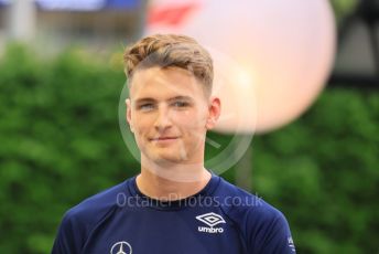 World © Octane Photographic Ltd. Formula 1 – Singapore Grand Prix - Marina Bay, Singapore. Thursday 29th September 2022. Arrivals. Williams Academy driver - Logan Sergeant.