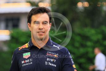 World © Octane Photographic Ltd. Formula 1 – Singapore Grand Prix - Marina Bay, Singapore. Thursday 29th September 2022. Arrivals. Oracle Red Bull Racing RB18 – Sergio Perez.