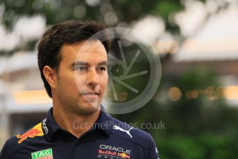 World © Octane Photographic Ltd. Formula 1 – Singapore Grand Prix - Marina Bay, Singapore. Thursday 29th September 2022. Arrivals. Oracle Red Bull Racing RB18 – Sergio Perez.