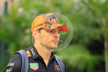 World © Octane Photographic Ltd. Formula 1 – Singapore Grand Prix - Marina Bay, Singapore. Thursday 29th September 2022. Arrivals. Oracle Red Bull Racing RB18 – Max Verstappen.