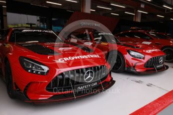World © Octane Photographic Ltd. Formula 1 – Singapore Grand Prix - Marina Bay, Singapore. Thursday 29th September 2022. Pitlane. Mercedes Formula 1 safety cars