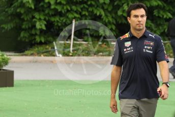 World © Octane Photographic Ltd. Formula 1 – Singapore Grand Prix - Marina Bay, Singapore. Thursday 29th September 2022. Arrivals. Oracle Red Bull Racing RB18 – Sergio Perez.