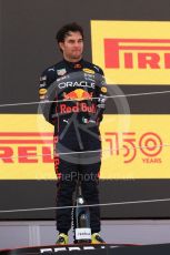 World © Octane Photographic Ltd. Formula 1 – Spanish Grand Prix - Circuit de Barcelona-Catalunya. Sunday 22nd May 2022 Podium. Oracle Red Bull Racing RB18 – Sergio Perez.