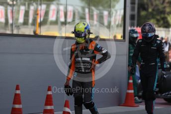 World © Octane Photographic Ltd. Formula 1 – Spanish Grand Prix - Circuit de Barcelona-Catalunya. Sunday 22nd May 2022 Parc Ferme. McLaren F1 Team MCL36 - Lando Norris.