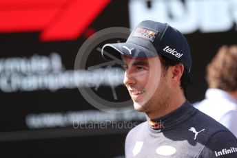 World © Octane Photographic Ltd. Formula 1 – Spanish Grand Prix - Circuit de Barcelona-Catalunya. Sunday 22nd May 2022 Parc Ferme. Oracle Red Bull Racing RB18 – Sergio Perez.