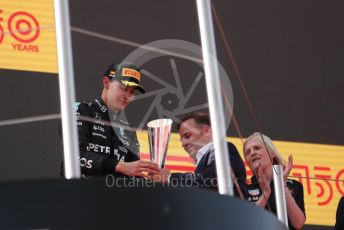 World © Octane Photographic Ltd. Formula 1 – Spanish Grand Prix - Circuit de Barcelona-Catalunya. Sunday 22nd May 2022 Podium. Mercedes-AMG Petronas F1 Team F1 W13 - George Russell.