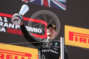 World © Octane Photographic Ltd. Formula 1 – Spanish Grand Prix - Circuit de Barcelona-Catalunya. Sunday 22nd May 2022 Podium. Mercedes-AMG Petronas F1 Team F1 W13 - George Russell.