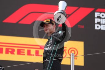 World © Octane Photographic Ltd. Formula 1 – Spanish Grand Prix - Circuit de Barcelona-Catalunya. Sunday 22nd May 2022 Podium. Mercedes-AMG Petronas F1 Team F1 W13 - George Russell.