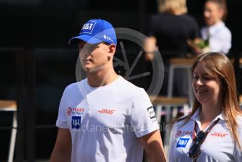 World © Octane Photographic Ltd. Formula 1 – Spanish Grand Prix - Circuit de Barcelona-Catalunya. Friday 20th May 2022 Paddock. Haas F1 Team VF-22 - Mick Schumacher.