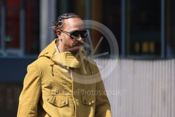 World © Octane Photographic Ltd. Formula 1 – Spanish Grand Prix - Circuit de Barcelona-Catalunya. Friday 20th May 2022 Paddock. Mercedes-AMG Petronas F1 Team F1 W13 - Lewis Hamilton.