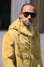 World © Octane Photographic Ltd. Formula 1 – Spanish Grand Prix - Circuit de Barcelona-Catalunya. Friday 20th May 2022 Paddock. Mercedes-AMG Petronas F1 Team F1 W13 - Lewis Hamilton.