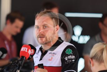 World © Octane Photographic Ltd. Formula 1 – Spanish Grand Prix - Circuit de Barcelona-Catalunya. Friday 20th May 2022 Paddock. Alfa Romeo F1 Team Orlen C42 - Valtteri Bottas.