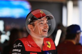 World © Octane Photographic Ltd. Formula 1 – Spanish Grand Prix - Circuit de Barcelona-Catalunya. Friday 20th May 2022 Paddock. Scuderia Ferrari F1-75 - Charles Leclerc.