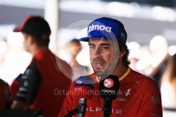 World © Octane Photographic Ltd. Formula 1 – Spanish Grand Prix - Circuit de Barcelona-Catalunya. Friday 20th May 2022 Paddock. BWT Alpine F1 Team A522 - Fernando Alonso.
