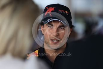 World © Octane Photographic Ltd. Formula 1 – Spanish Grand Prix - Circuit de Barcelona-Catalunya. Friday 20th May 2022 Paddock. Oracle Red Bull Racing RB18 – Sergio Perez.