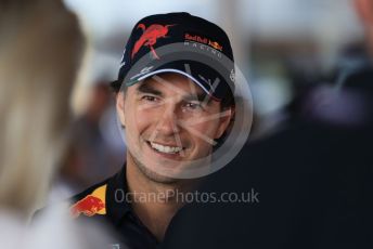 World © Octane Photographic Ltd. Formula 1 – Spanish Grand Prix - Circuit de Barcelona-Catalunya. Friday 20th May 2022 Paddock. Oracle Red Bull Racing RB18 – Sergio Perez.