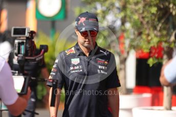 World © Octane Photographic Ltd. Formula 1 – Spanish Grand Prix - Circuit de Barcelona-Catalunya. Friday 20th May 2022 Paddock. Oracle Red Bull Racing RB18 – Sergio Perez.