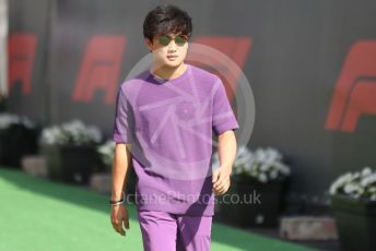 World © Octane Photographic Ltd. Formula 1 – Spanish Grand Prix - Circuit de Barcelona-Catalunya. Friday 20th May 2022 Paddock. Scuderia AlphaTauri AT03 - Yuki Tsunoda.