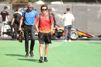 World © Octane Photographic Ltd. Formula 1 – Spanish Grand Prix - Circuit de Barcelona-Catalunya. Friday 20th May 2022 Paddock. BWT Alpine F1 Team A522 - Fernando Alonso.