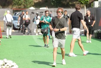 World © Octane Photographic Ltd. Formula 1 – Spanish Grand Prix - Circuit de Barcelona-Catalunya. Friday 20th May 2022 Paddock. Aston Martin Aramco Cognizant F1 Team AMR22 - Sebastian Vettel.