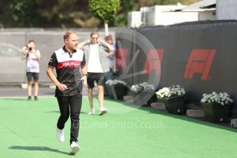 World © Octane Photographic Ltd. Formula 1 – Spanish Grand Prix - Circuit de Barcelona-Catalunya. Friday 20th May 2022 Paddock. Alfa Romeo F1 Team Orlen C42 - Valtteri Bottas.