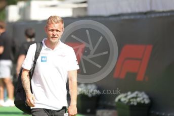 World © Octane Photographic Ltd. Formula 1 – Spanish Grand Prix - Circuit de Barcelona-Catalunya. Friday 20th May 2022 Paddock. Haas F1 Team VF-22 - Kevin Magnussen.