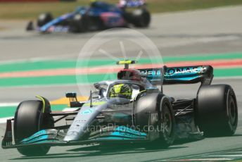 World © Octane Photographic Ltd. Formula 1 – Spanish Grand Prix - Circuit de Barcelona-Catalunya. Friday 20th May 2022 Practice 1. Mercedes-AMG Petronas F1 Team F1 W13 - Lewis Hamilton.