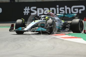 World © Octane Photographic Ltd. Formula 1 – Spanish Grand Prix - Circuit de Barcelona-Catalunya. Friday 20th May 2022 Practice 1. Mercedes-AMG Petronas F1 Team F1 W13 - Lewis Hamilton.