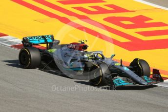 World © Octane Photographic Ltd. Formula 1 – Spanish Grand Prix - Circuit de Barcelona-Catalunya. Friday 20th May 2022 Practice 2. Mercedes-AMG Petronas F1 Team F1 W13 - Lewis Hamilton.