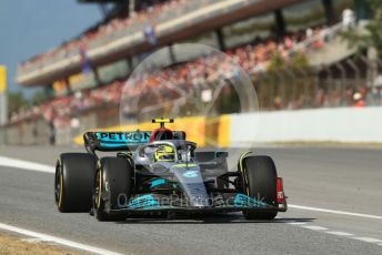 World © Octane Photographic Ltd. Formula 1 – Spanish Grand Prix - Circuit de Barcelona-Catalunya. Friday 20th May 2022 Practice 2. Mercedes-AMG Petronas F1 Team F1 W13 - Lewis Hamilton.