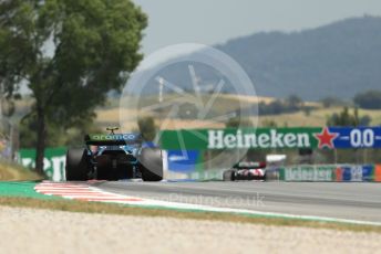 World © Octane Photographic Ltd. Formula 1 – Spanish Grand Prix - Circuit de Barcelona-Catalunya. Friday 20th May 2022 Practice 3. Aston Martin Aramco Cognizant F1 Team AMR22 - Sebastian Vettel.