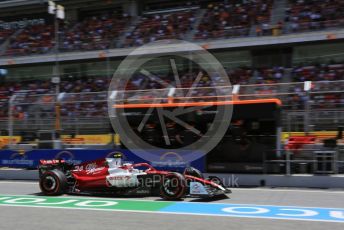 World © Octane Photographic Ltd. Formula 1 – Spanish Grand Prix - Circuit de Barcelona-Catalunya. Friday 20th May 2022 Practice 3. Alfa Romeo F1 Team Orlen C42 - Guanyu Zhou.