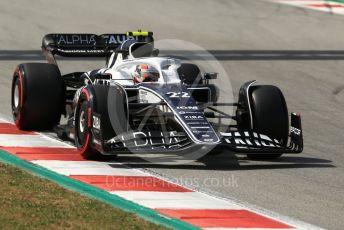 World © Octane Photographic Ltd. Formula 1 – Spanish Grand Prix - Circuit de Barcelona-Catalunya. Saturday 21st May 2022 Qualifying. Scuderia AlphaTauri AT03 - Yuki Tsunoda.