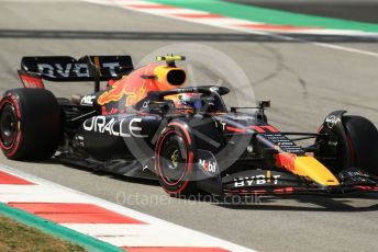 World © Octane Photographic Ltd. Formula 1 – Spanish Grand Prix - Circuit de Barcelona-Catalunya. Saturday 21st May 2022 Qualifying. Oracle Red Bull Racing RB18 – Sergio Perez.