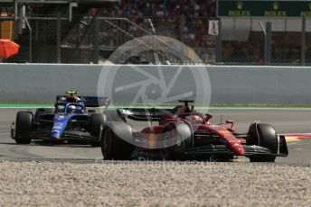 World © Octane Photographic Ltd. Formula 1 – Spanish Grand Prix - Circuit de Barcelona-Catalunya. Saturday 21st May 2022 Qualifying. Scuderia Ferrari F1-75 - Charles Leclerc. and Williams Racing FW44 - Nicholas Latifi.