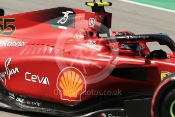 World © Octane Photographic Ltd. Formula 1 – Spanish Grand Prix - Circuit de Barcelona-Catalunya. Saturday 21st May 2022 Qualifying. Scuderia Ferrari F1-75 - Carlos Sainz.