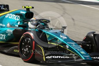 World © Octane Photographic Ltd. Formula 1 – Spanish Grand Prix - Circuit de Barcelona-Catalunya. Saturday 21st May 2022 Qualifying. Aston Martin Aramco Cognizant F1 Team AMR22 - Sebastian Vettel.
