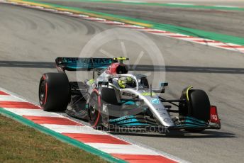 World © Octane Photographic Ltd. Formula 1 – Spanish Grand Prix - Circuit de Barcelona-Catalunya. Saturday 21st May 2022 Qualifying. Mercedes-AMG Petronas F1 Team F1 W13 - Lewis Hamilton.