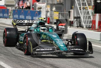 World © Octane Photographic Ltd. Formula 1 – Spanish Grand Prix - Circuit de Barcelona-Catalunya. Saturday 21st May 2022 Qualifying. Aston Martin Aramco Cognizant F1 Team AMR22 - Sebastian Vettel.