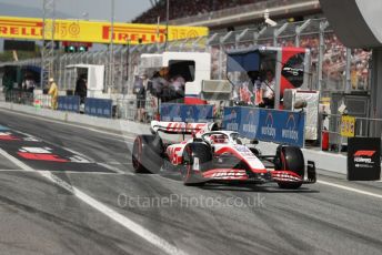 World © Octane Photographic Ltd. Formula 1 – Spanish Grand Prix - Circuit de Barcelona-Catalunya. Saturday 21st May 2022 Qualifying. Haas F1 Team VF-22 - Kevin Magnussen.