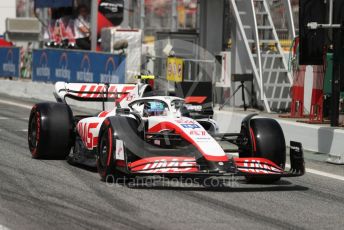 World © Octane Photographic Ltd. Formula 1 – Spanish Grand Prix - Circuit de Barcelona-Catalunya. Saturday 21st May 2022 Qualifying. Haas F1 Team VF-22 - Mick Schumacher.