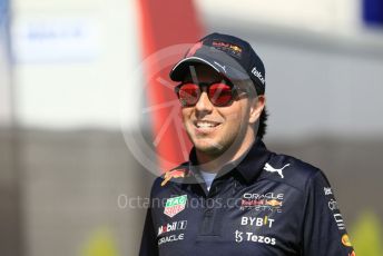 World © Octane Photographic Ltd. Formula 1 – Spanish Grand Prix - Circuit de Barcelona-Catalunya. Saturday 21st May 2022 Paddock. Oracle Red Bull Racing RB18 – Sergio Perez.