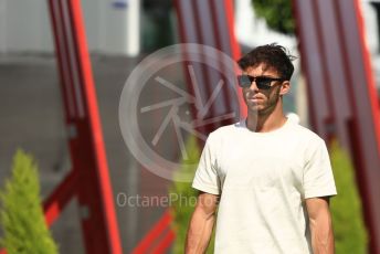 World © Octane Photographic Ltd. Formula 1 – Spanish Grand Prix - Circuit de Barcelona-Catalunya. Saturday 21st May 2022 Paddock. Scuderia AlphaTauri AT03 - Pierre Gasly.