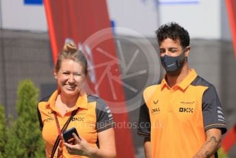 World © Octane Photographic Ltd. Formula 1 – Spanish Grand Prix - Circuit de Barcelona-Catalunya. Saturday 21st May 2022 Paddock. McLaren F1 Team MCL36 - Daniel Ricciardo.