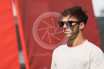 World © Octane Photographic Ltd. Formula 1 – Spanish Grand Prix - Circuit de Barcelona-Catalunya. Saturday 21st May 2022 Paddock. Scuderia AlphaTauri AT03 - Pierre Gasly.